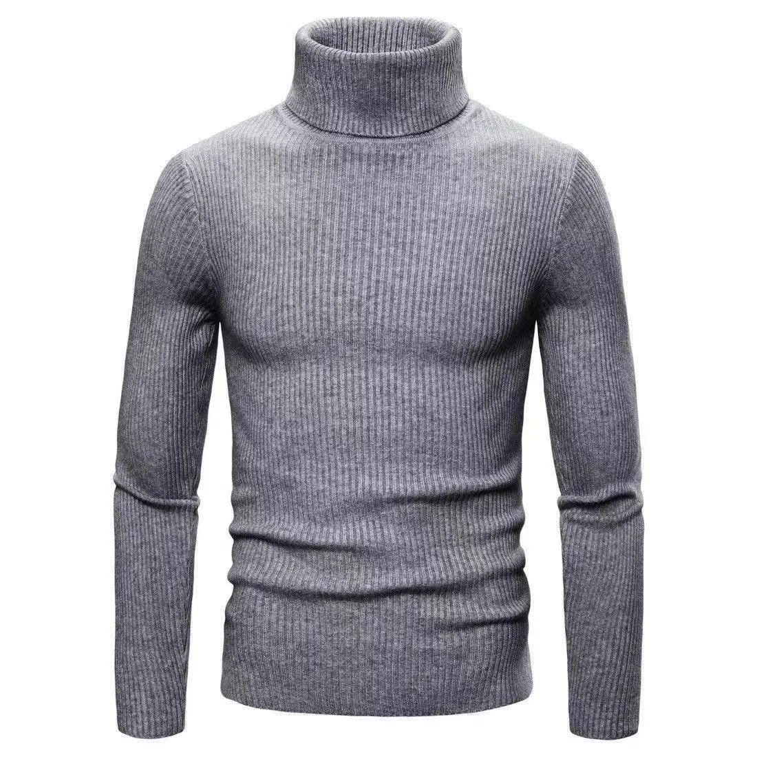 Big & Tall Men's Solid Color Turtleneck Base Sweater M-5XL sold by Biggmans product image thumbnail 5