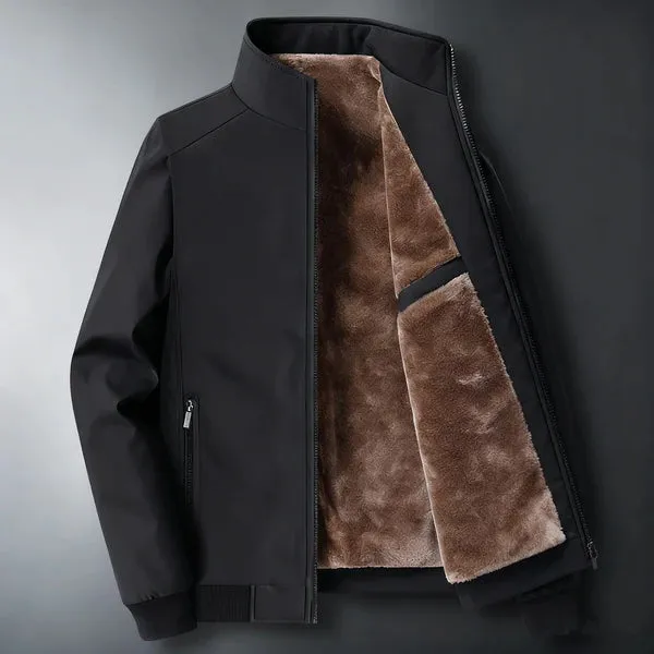 Big & Tall Men's Plus Velvet Stand-up Collar Large Size Jacket Coat M-8XL sold by Biggmans product image thumbnail 5