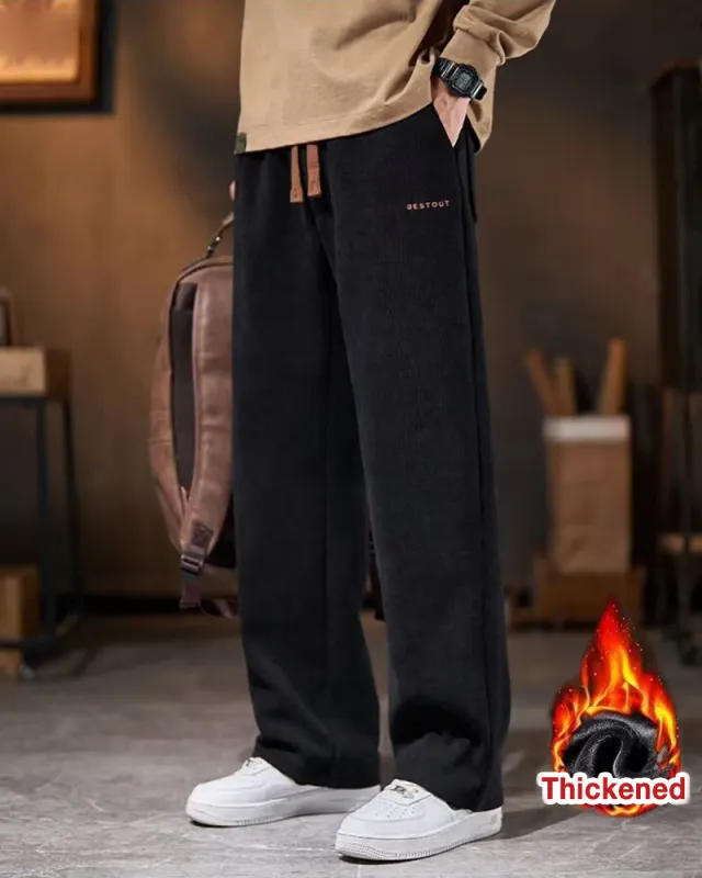 Big & Tall Men's Corduroy Straight Thickened Pants M-5XL sold by Biggmans