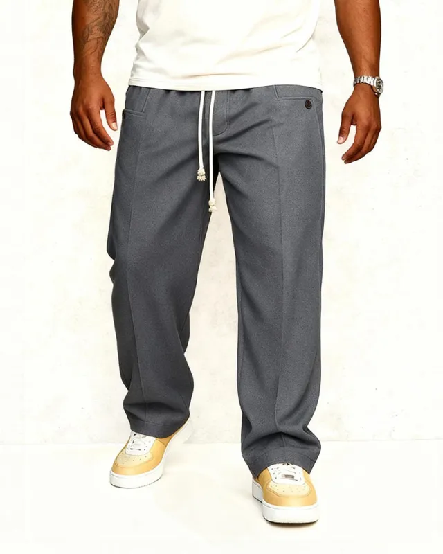 Big & Tall Men's Autumn And Winter New Pants Men's Casual Loose Straight Pants S-3XL sold by Biggmans