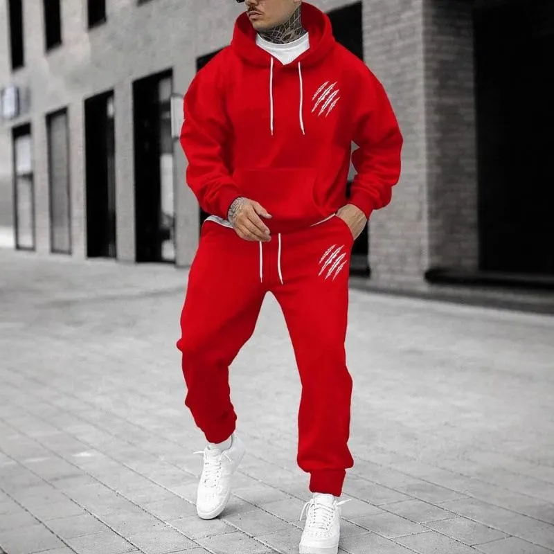 Men's sports pants and hoodie 2-piece set, unique Wolf claw set sold by Biggmans product image thumbnail 5