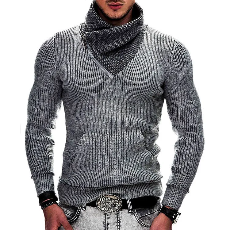 Big & Tall Men's Turtleneck Pocket Knitwear Long Sleeve Sweater S-3XL sold by Biggmans product image thumbnail 4