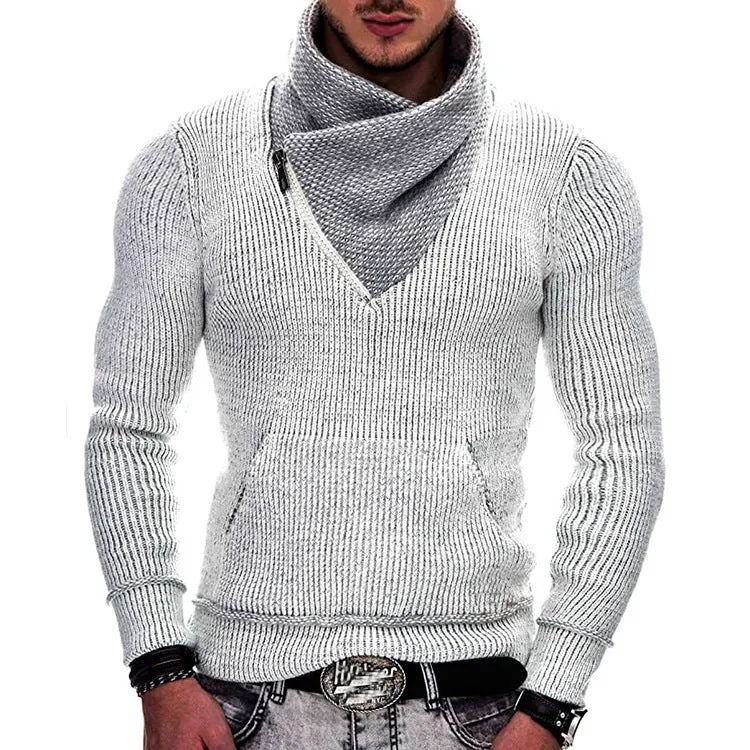 Big & Tall Men's Turtleneck Pocket Knitwear Long Sleeve Sweater S-3XL sold by Biggmans product image thumbnail 2