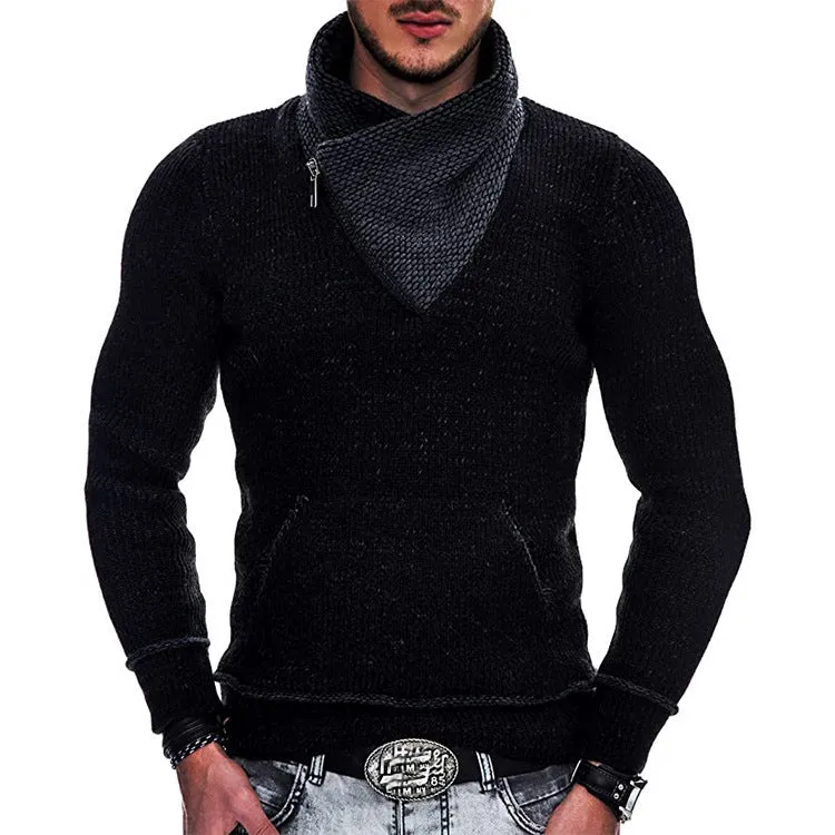Big & Tall Men's Turtleneck Pocket Knitwear Long Sleeve Sweater S-3XL sold by Biggmans product image thumbnail 3