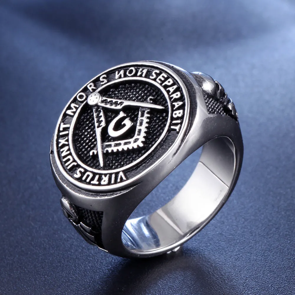 Vintage Masonic Logo Men's Ring sold by Biggmans product image thumbnail 4