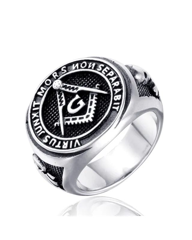 Vintage Masonic Logo Men's Ring sold by Biggmans
