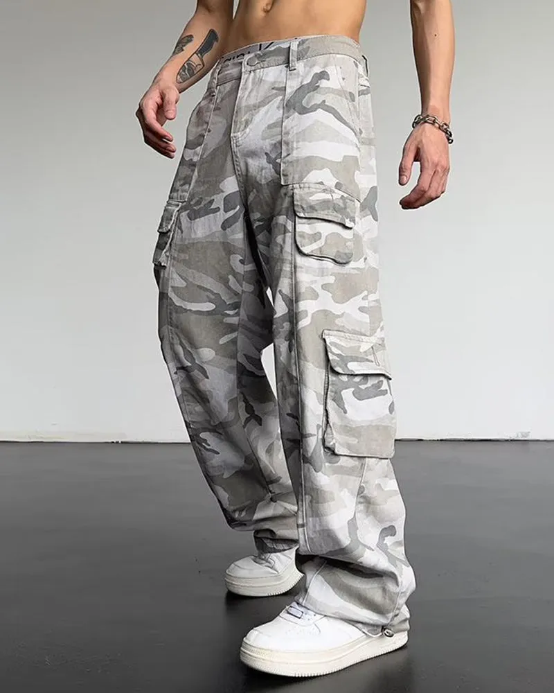 Big & Tall Men's Camouflage Casual Straight Multi-pocket Overalls M-3XL sold by Biggmans product image thumbnail 2