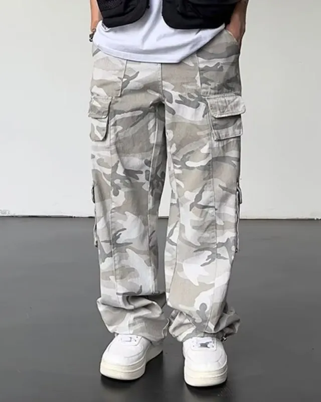 Big & Tall Men's Camouflage Casual Straight Multi-pocket Overalls M-3XL sold by Biggmans