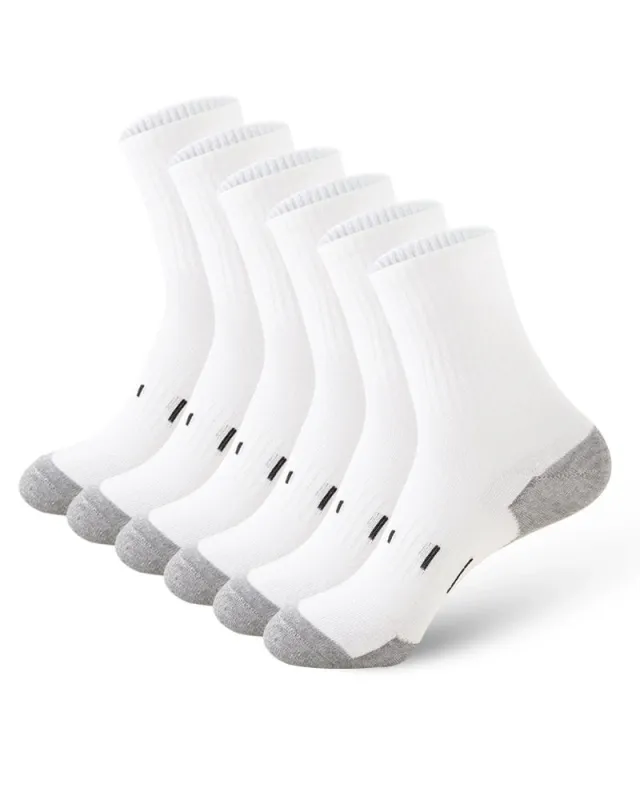5 Pairs/10 Pairs Men/Women Solid Color Ankle Socks,  Black & White, Versatile Crew Socks For All Seasons, Fall sold by Biggmans