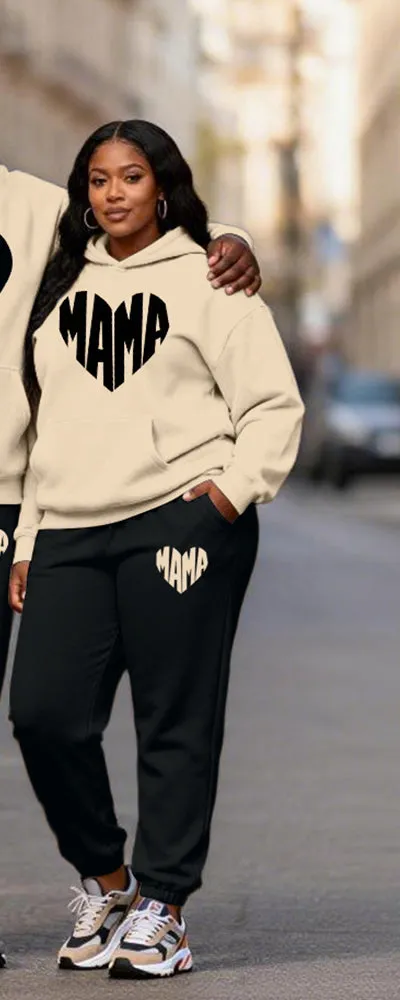 Big & Tall Men's Wine Red Contrast Geometric Print Hoodie Set sold by Biggmans product image thumbnail 3