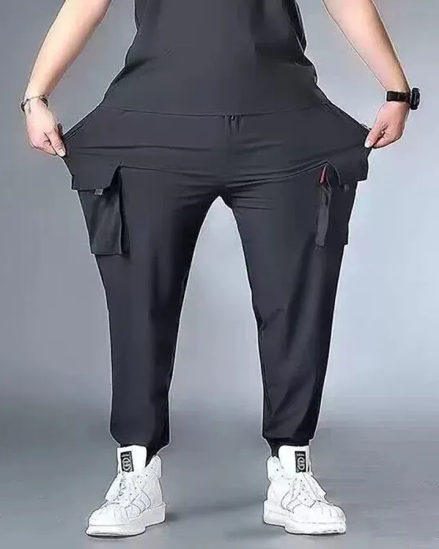 Big & Tall Men's Plus Size Loose Large Pocket Toe Sports Pants L-10XL sold by Biggmans