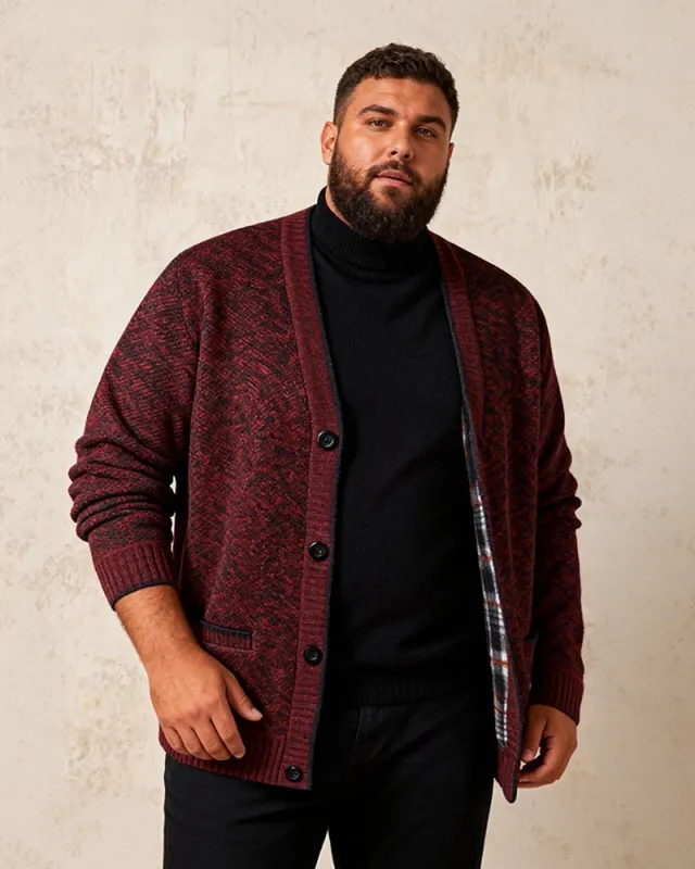 Thickened Knit Button Cardigan Sweater M-3XL sold by Biggmans