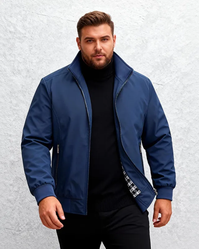 Big & Tall Men's Aviator Zip Jacket Coat M-6XL sold by Biggmans