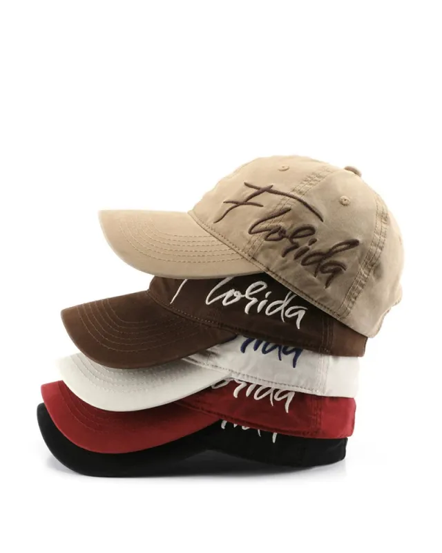 Outdoor Vintage Letter Embroidered Cap made by Biggmans