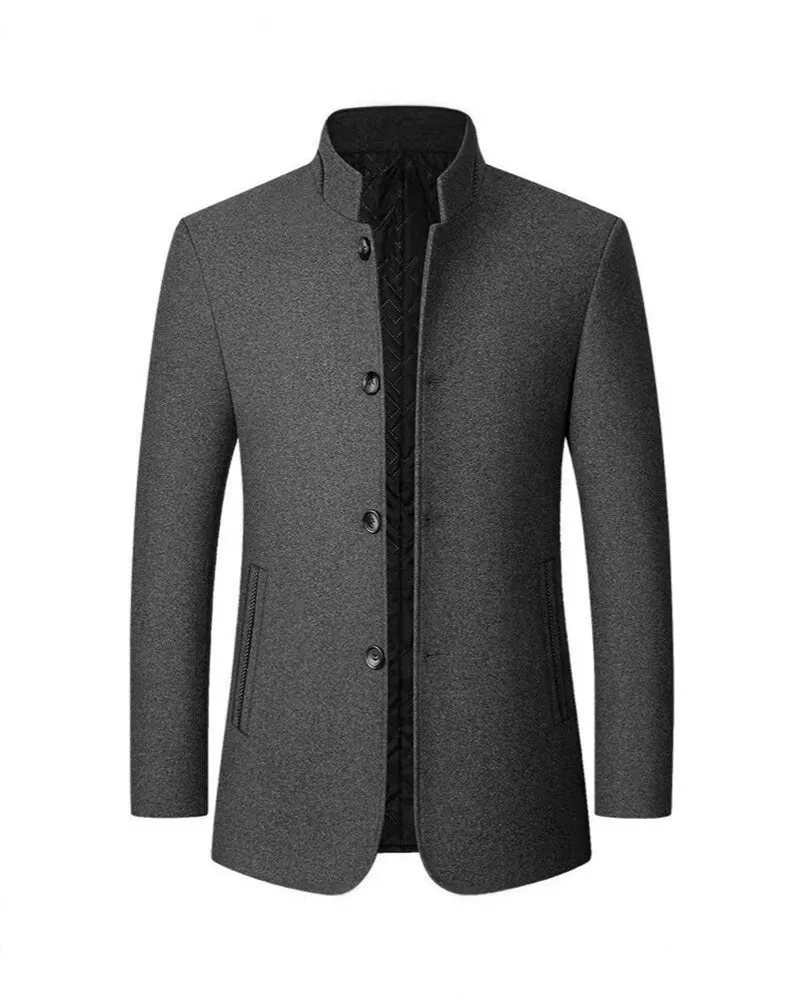 Big & Tall Men's Business Woolen Jacket Collar Jacket M-4XL sold by Biggmans product image thumbnail 4