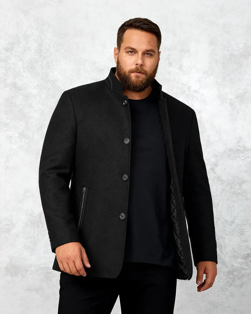 Big & Tall Men's Business Woolen Jacket Collar Jacket M-4XL sold by Biggmans product image thumbnail 2