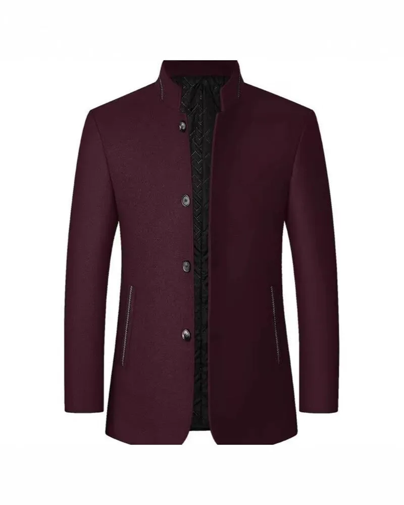 Big & Tall Men's Business Woolen Jacket Collar Jacket M-4XL sold by Biggmans product image thumbnail 5