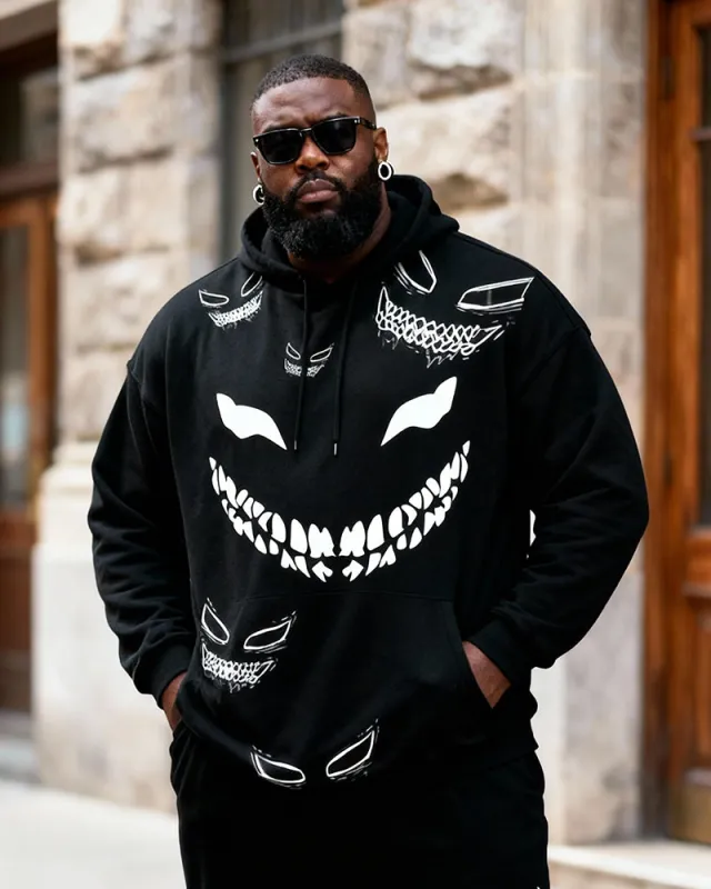 Big & Tall Men's Pink Smiley-Print Hoodie sold by Biggmans