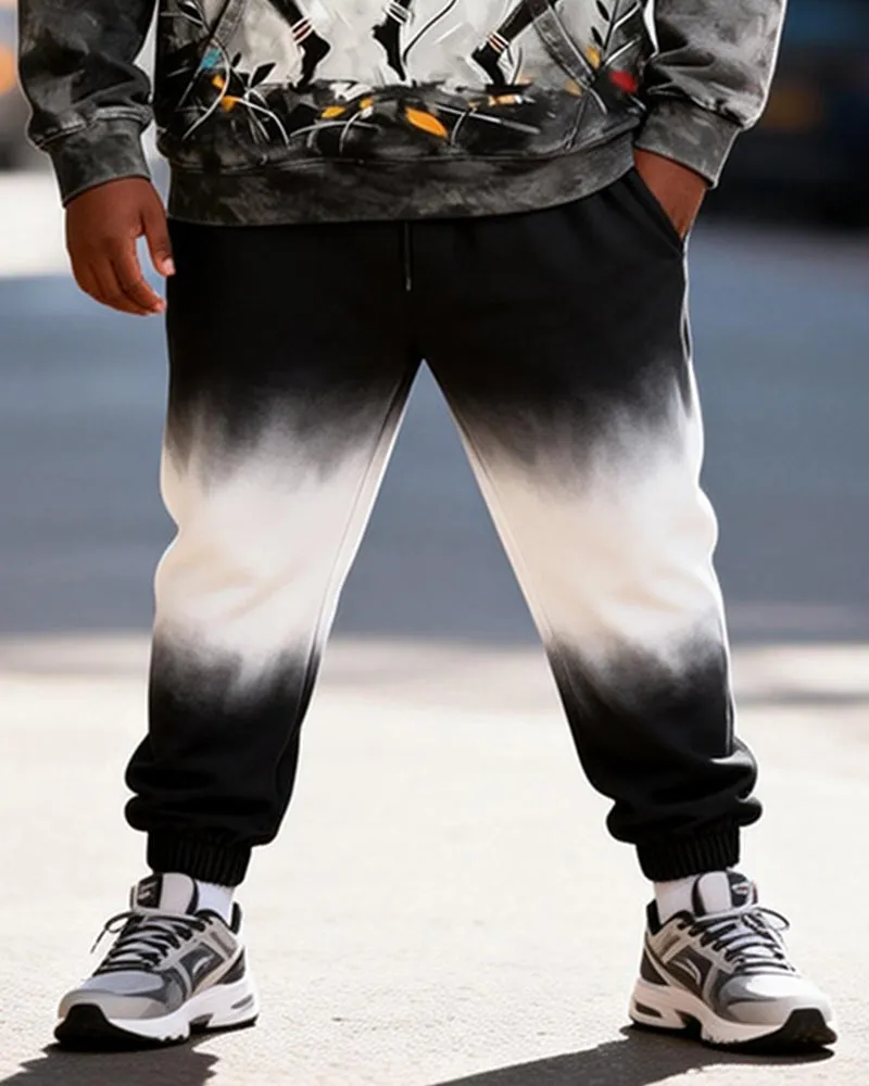 Big & Tall Men's Street Dancer Tie-Dye Gradient Print Hoodie Set sold by Biggmans product image thumbnail 3