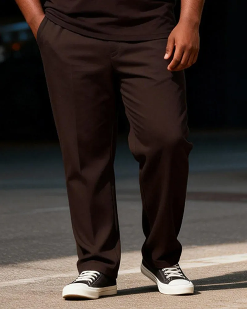 Big & Tall Men's "BIG BOY" Fun Label Printed Zipper Polo Short Sleeve Pants Set sold by Biggmans product image thumbnail 3