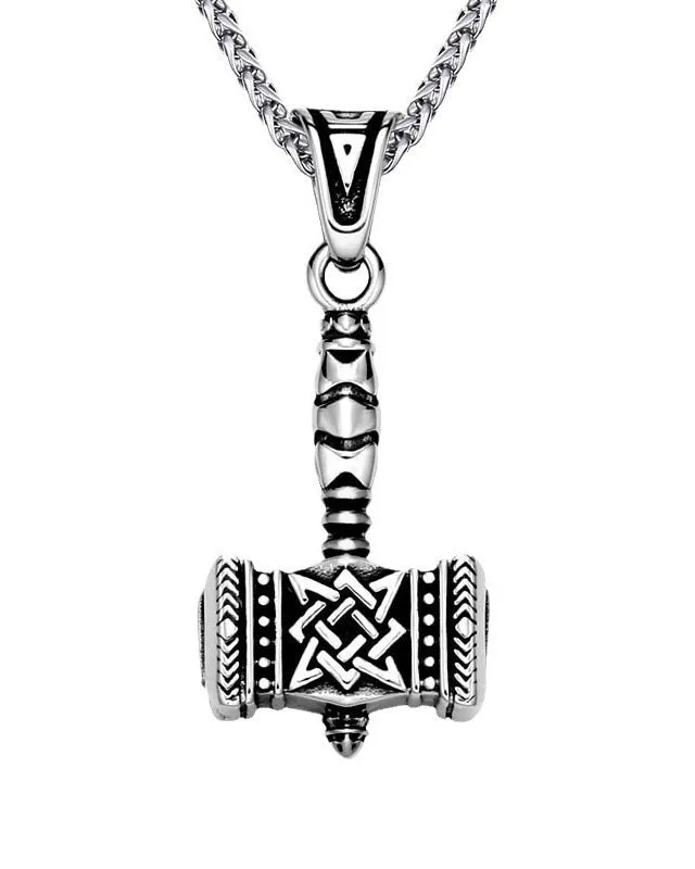 Vintage Viking Thor's Hammer Pendant Necklace sold by Biggmans