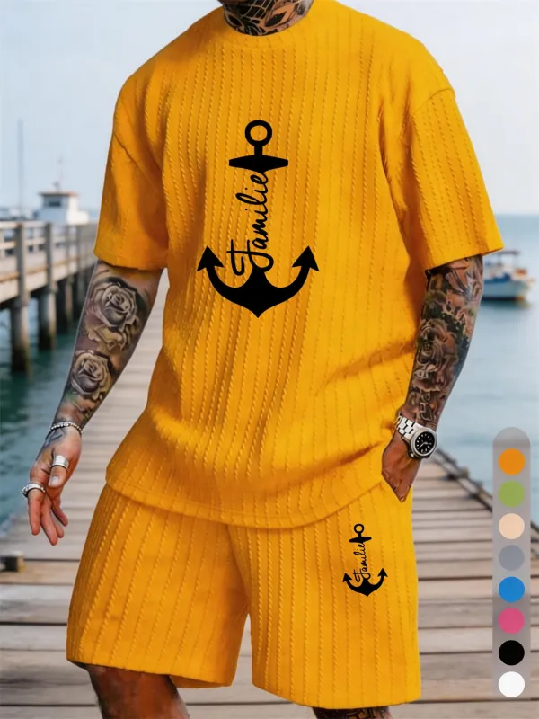 Anchor Familie Print Texture Large Size Holiday Set made by Biggmans