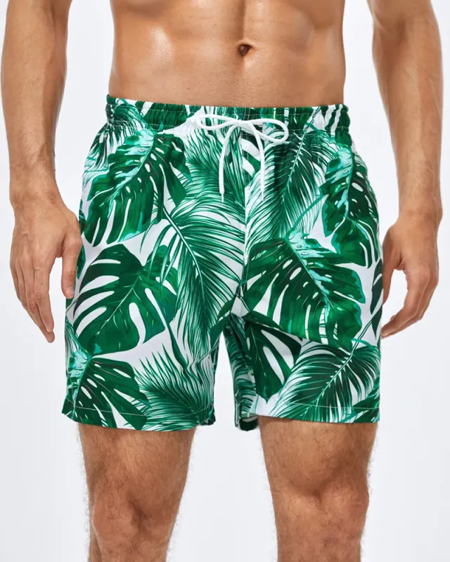 Men's Big & Tall Large Printed Swim Trunks made by Biggmans
