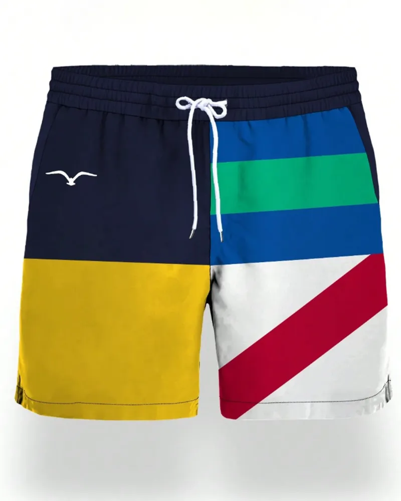 Men's Big & Tall Simple Contrast Swim Trunks sold by Biggmans