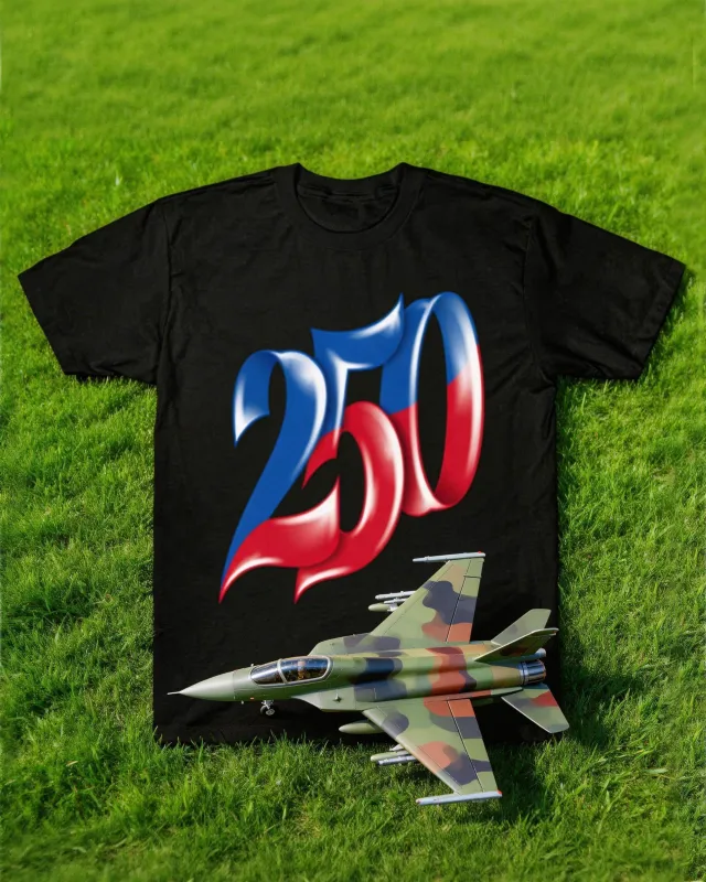 United States 250 Anniversary Print T-Shirt made by Biggmans
