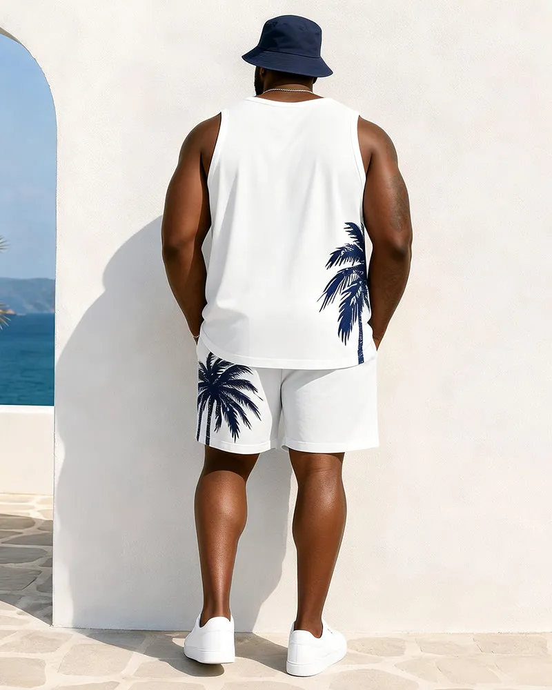 Big & Tall Men's Coconut Holiday Print Tank Top Shorts Set sold by Biggmans product image thumbnail 2