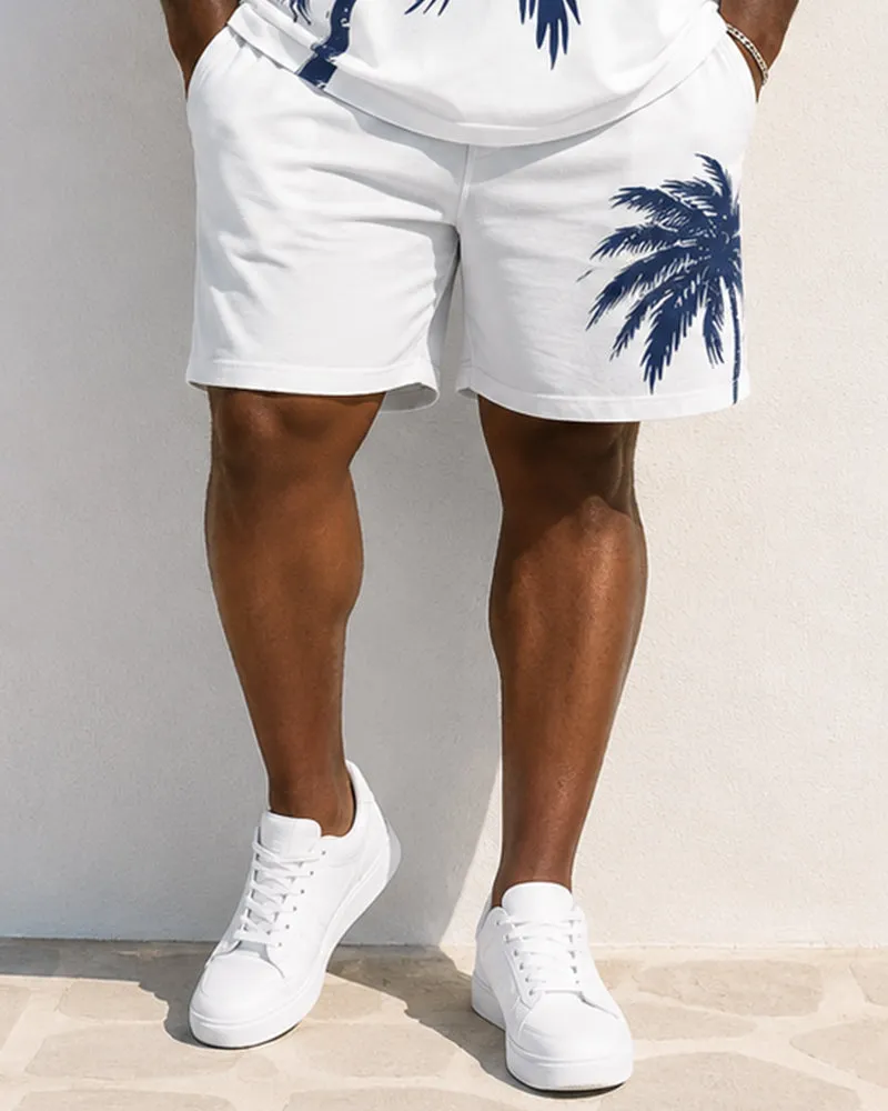 Big & Tall Men's Coconut Holiday Print Tank Top Shorts Set sold by Biggmans product image thumbnail 4
