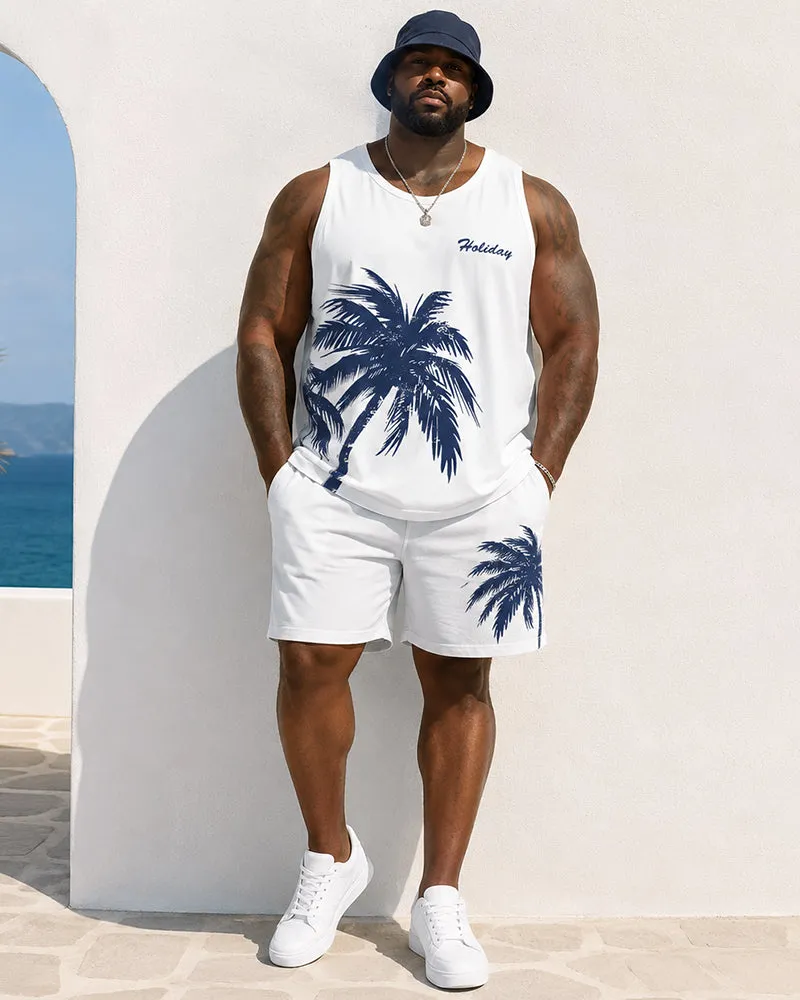 Big & Tall Men's Coconut Holiday Print Tank Top Shorts Set sold by Biggmans
