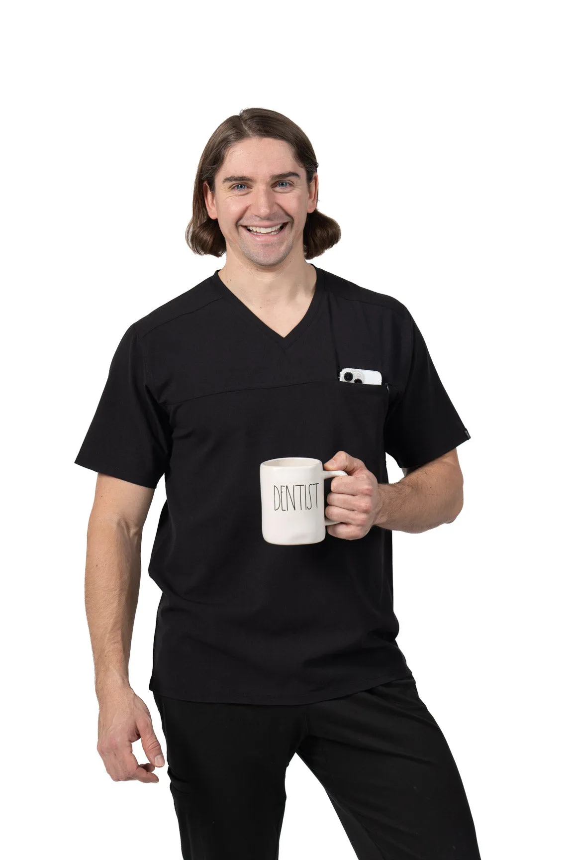 Men's V-Neck Scrub Top | PittandGruv sold by Pitt and Gruv
