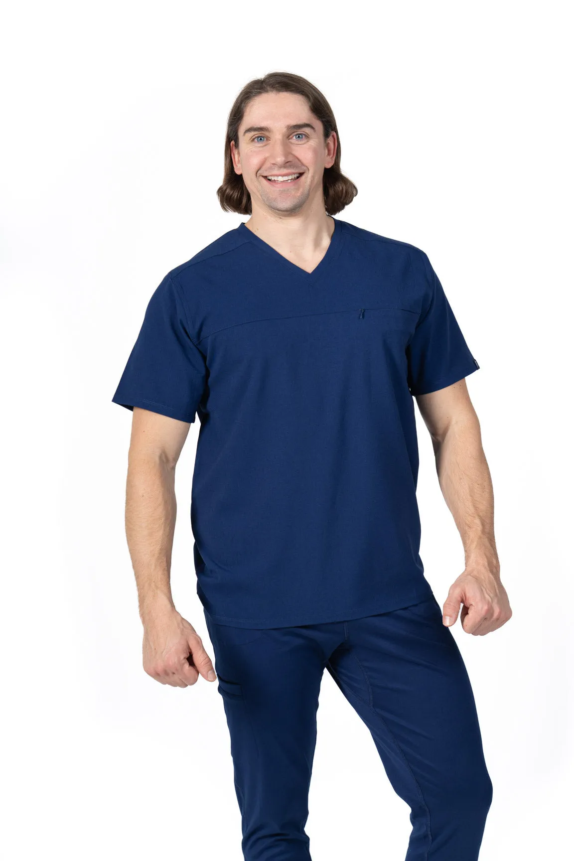 Men's V-Neck Scrub Top | PittandGruv sold by Pitt and Gruv product image thumbnail 5