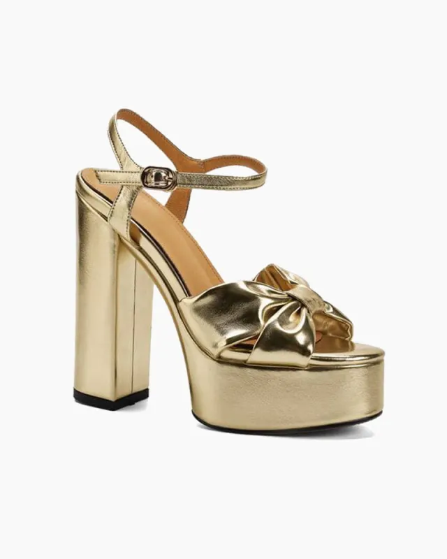 Women's Heloise 120 Leather Platform Sandals sold by Larosa