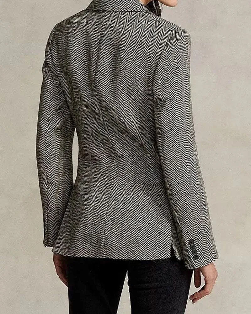(Pre-Order)Women's Herringbone Blazer sold by Larosa product image thumbnail 5