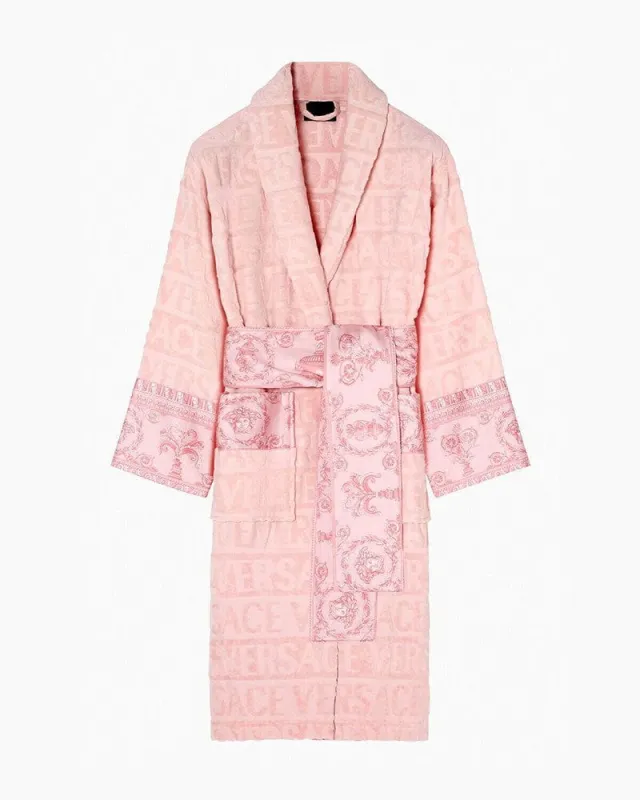 I ♡ Baroque Pink Bathrobe sold by Larosa