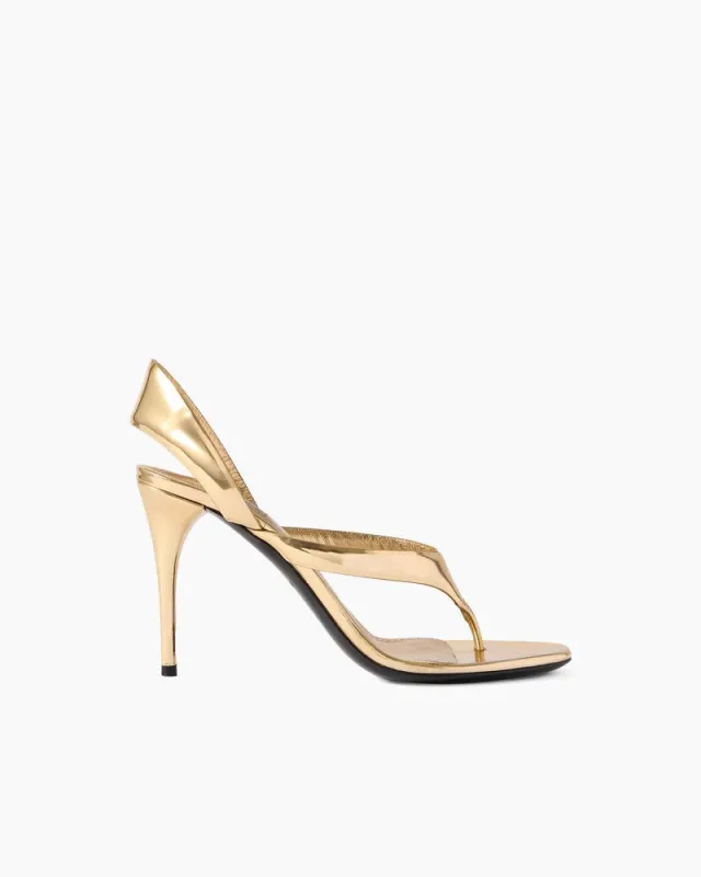 Infradito Sandals in Laminated Leather sold by Larosa