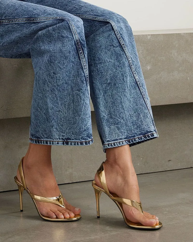 Infradito Sandals in Laminated Leather sold by Larosa product image thumbnail 4