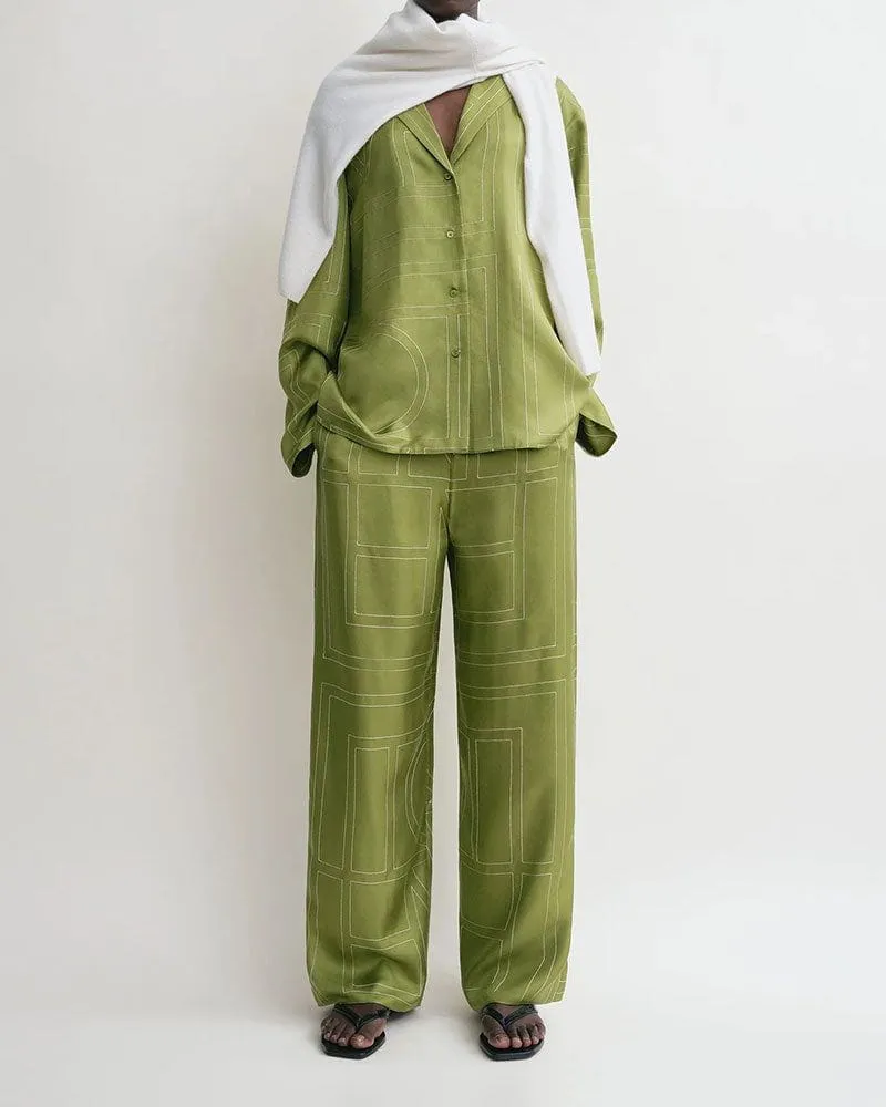 Monogram Silk Women's Pajamas sold by Larosa product image thumbnail 3