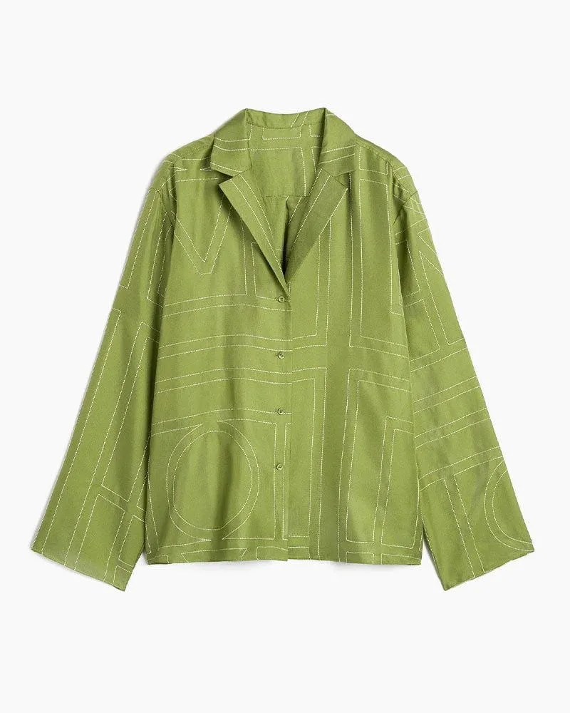 Monogram Silk Women's Pajamas sold by Larosa
