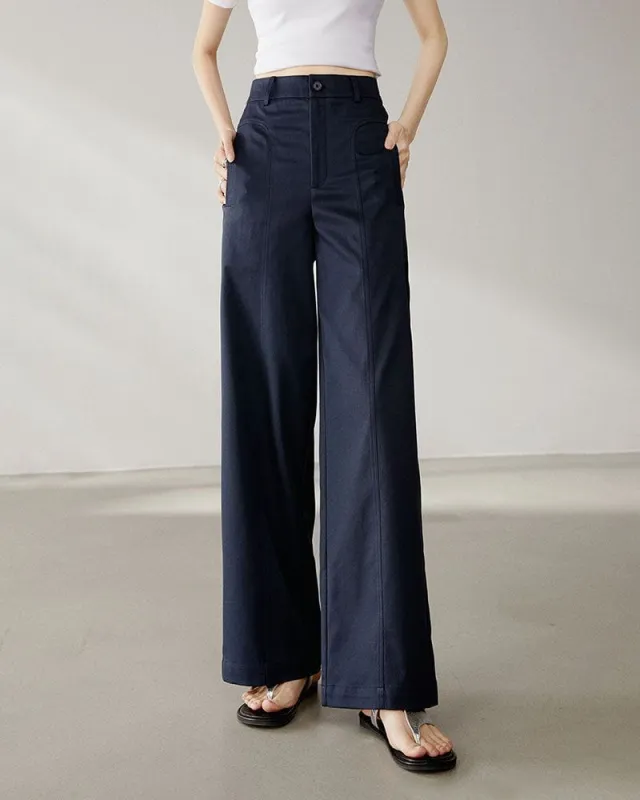 Women’s Loose Fit Draped Wide Leg Pants sold by Larosa