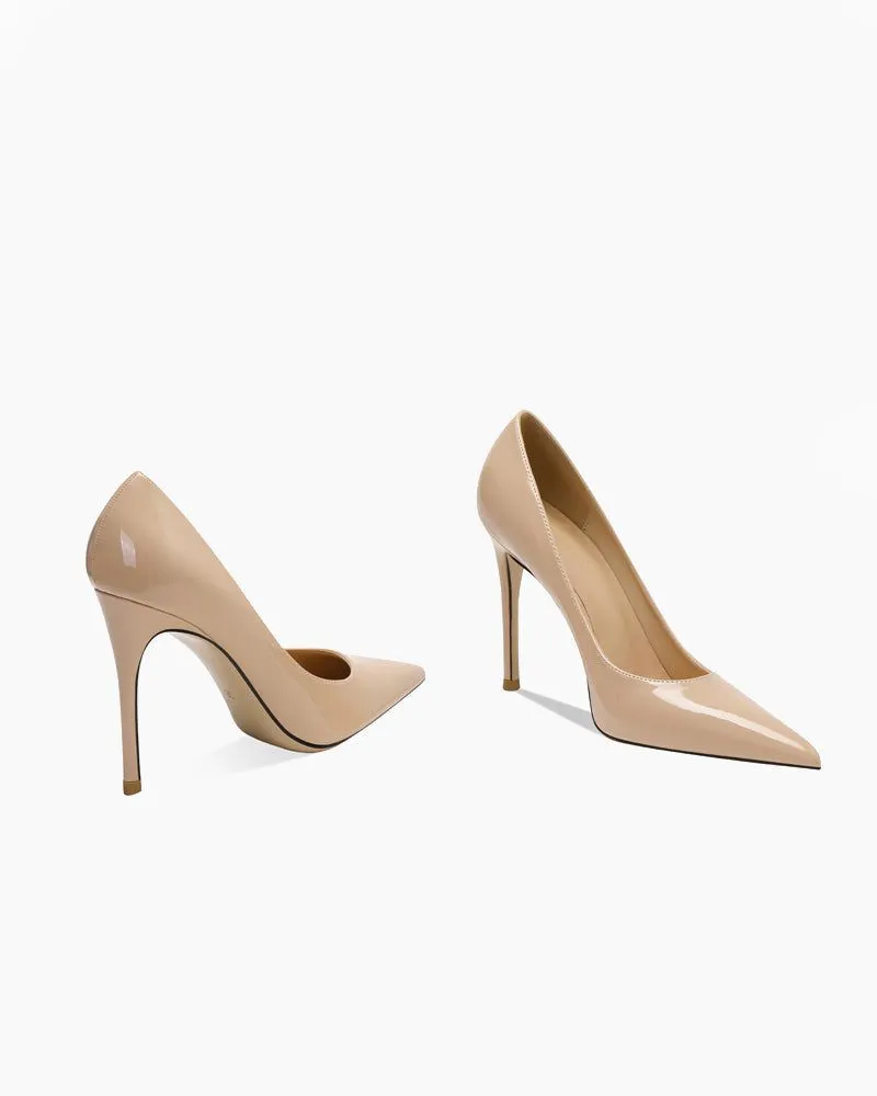 Leather Pointed Red-Sole Pumps sold by Larosa product image thumbnail 3