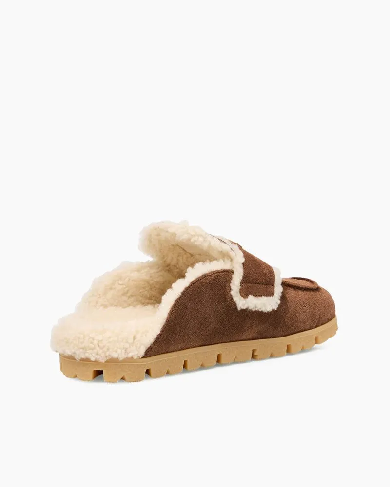 Suede Shearling Cozy Loafer Mules sold by Larosa product image thumbnail 4