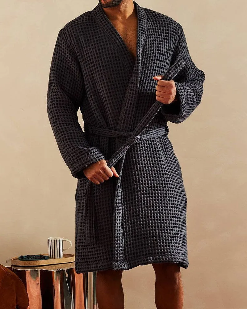 Dreamy Time Waffle Bathrobe sold by Larosa