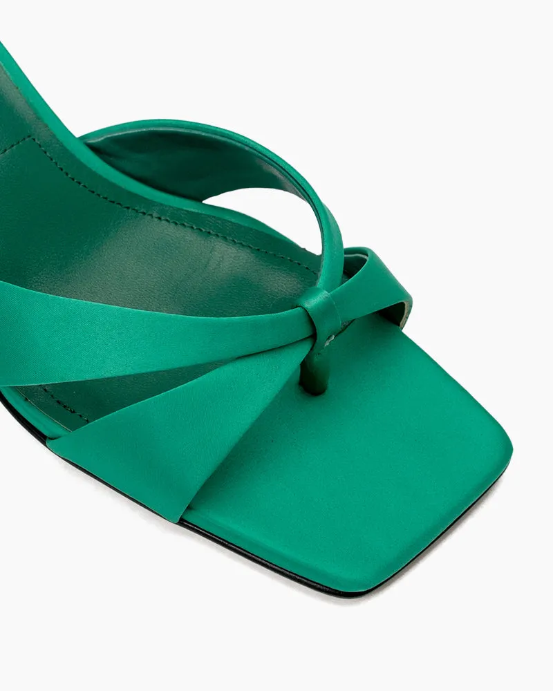 (Clean Up - US 9) Stiletto Heeled Thong Kitten Heel Sandals sold by Larosa product image thumbnail 2