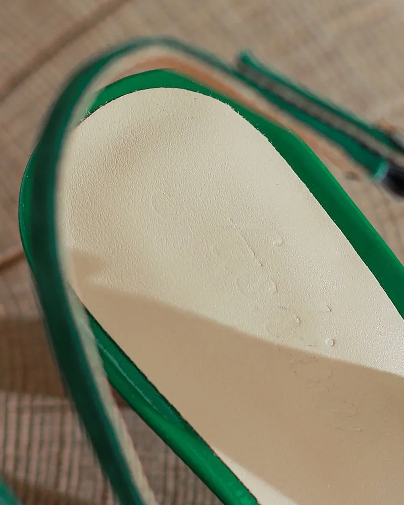 (Clean Up - US 7) Rhinestones Slingback Kitten Heel Pointed Toe Stiletto Pumps sold by Larosa product image thumbnail 3