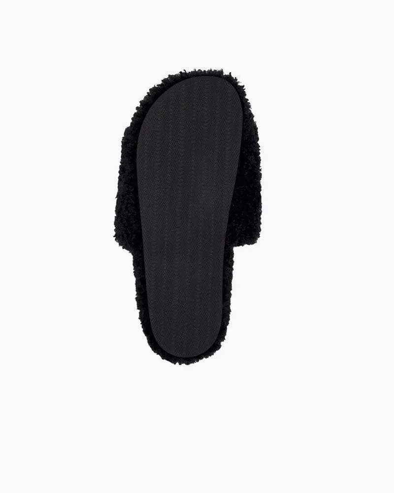 Women's Furry Slide Sandal in Black sold by Larosa product image thumbnail 4