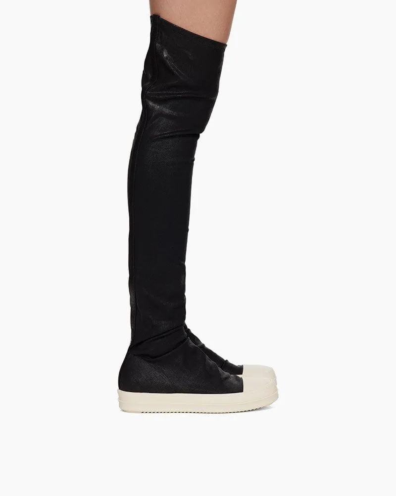 Black&White Hollywood High Sock Sneaks Tall Boots sold by Larosa