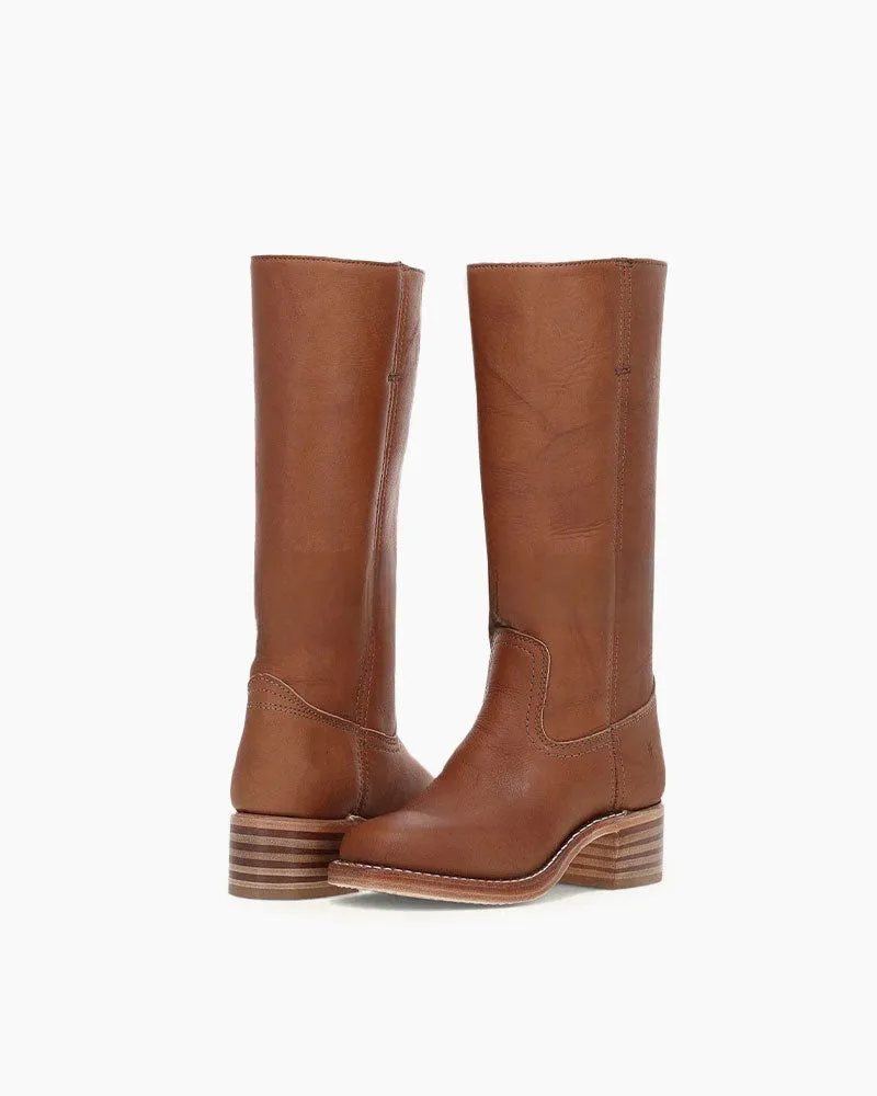 Black Leather Knee-High Boots sold by Larosa product image thumbnail 4